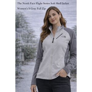 The North Face Flight Series Soft Shell Jacket Women’s S White/Gray Full Zip